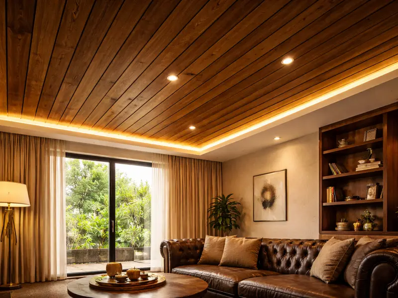 Fluted Panelling installation in a Bangalore project — example 1
