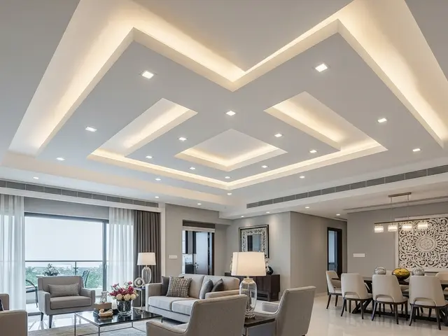 Gypsum False Ceiling in a 4BHK Villa in Sarjapur Road, Bangalore