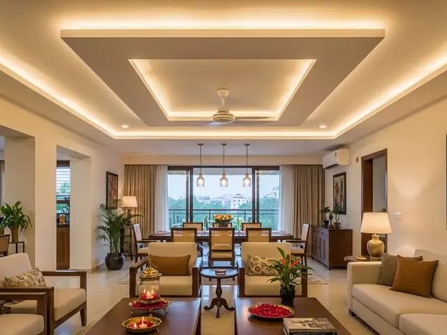 POP False Ceiling in a 2BHK Apartment in JP Nagar, Bangalore