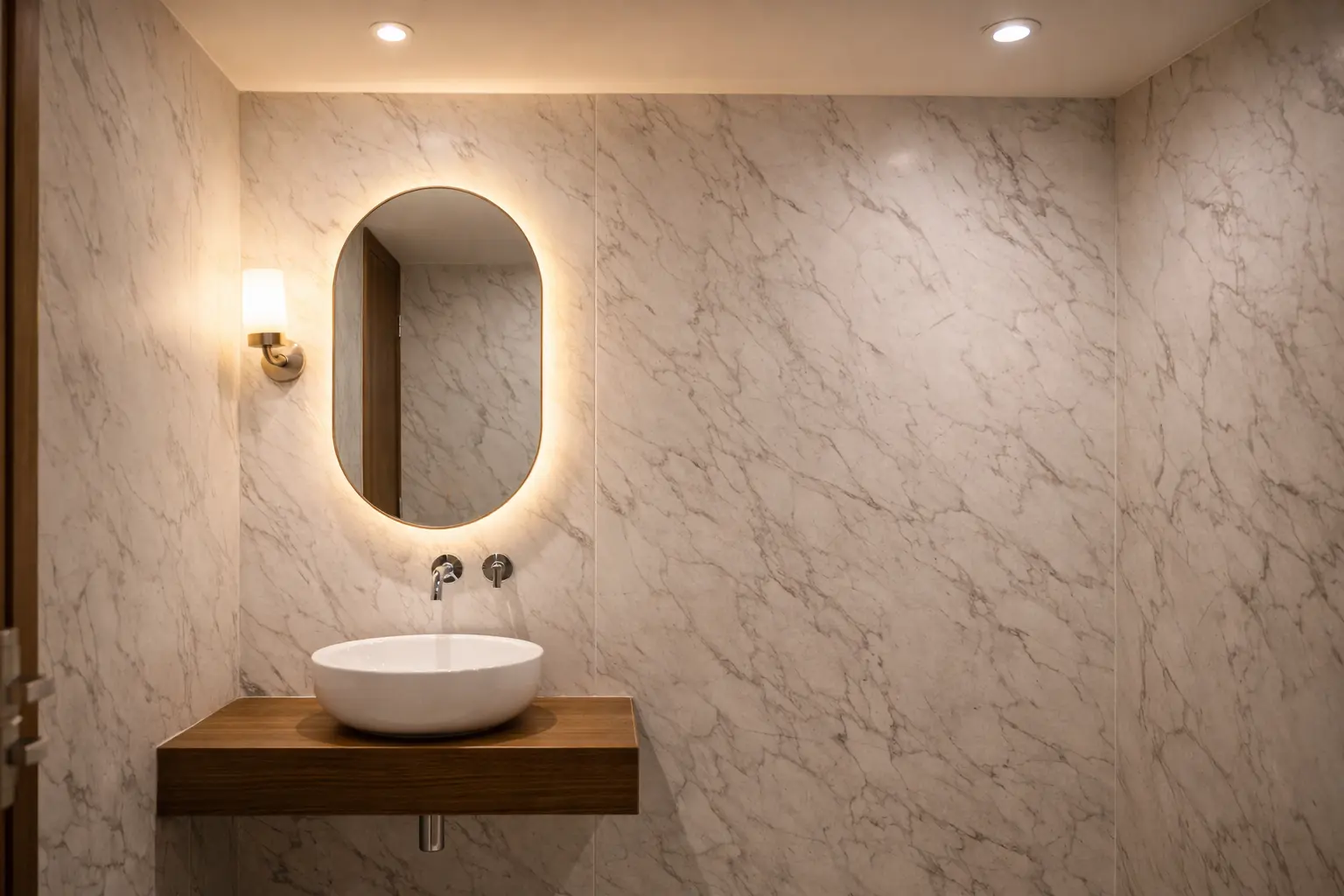 PVC Panelling installation in a Bangalore project