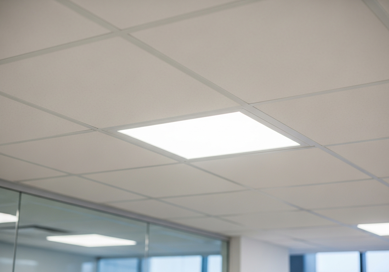 Gypsum false ceiling in a Bangalore office