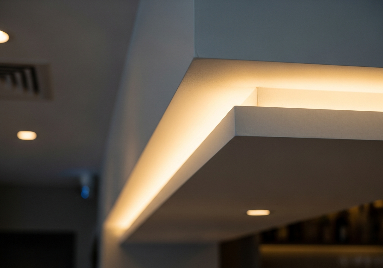 Gypsum false ceiling in a Bangalore restaurant