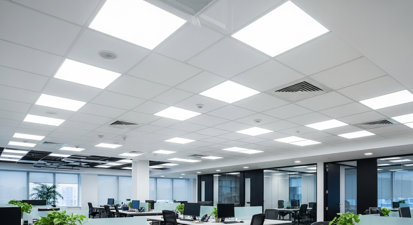 Gypsum false ceiling in a Bangalore office