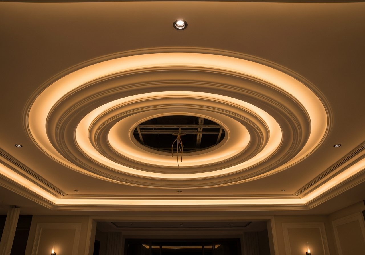 POP false ceiling in a Bangalore duplex villa