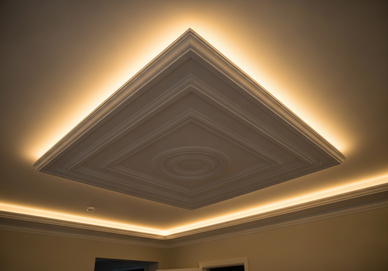 POP false ceiling in a Bangalore bedroom