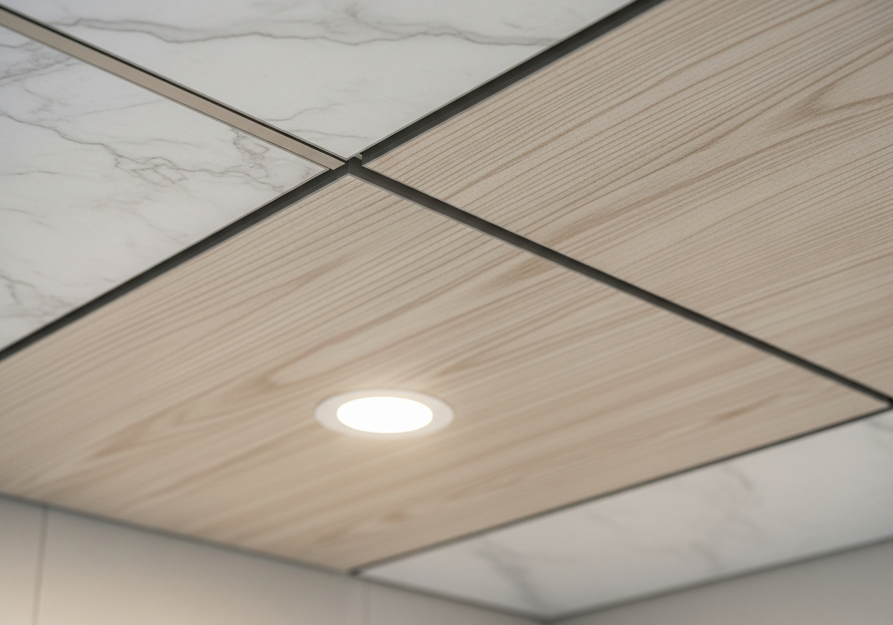 PVC false ceiling in a Bangalore villa pool area